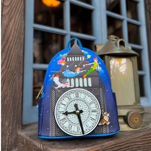 NWT Loungefly X Disney Peter Pan Glow in the Dark Mini Backpack